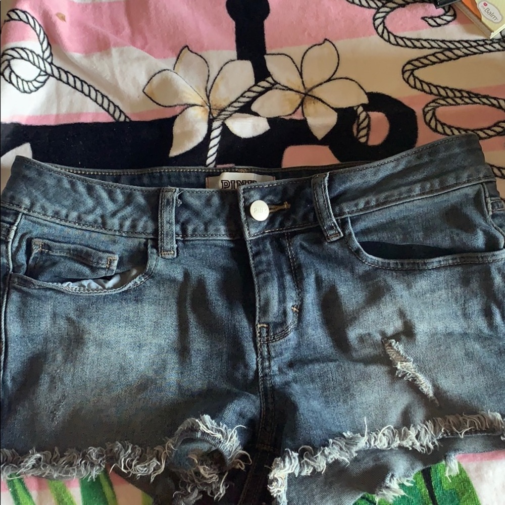 VS PINK denim shorts. True to size